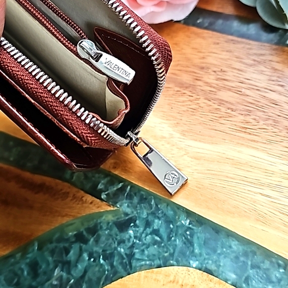 Valentina Genuine Italian Leather Wallet - Brown - Picture 4 of 10